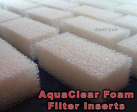Zanyzap Replacement AquaClear 50 Foam Filter Insert Sponge - 6 Pack