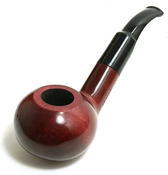 Smoke Pipe - Chochla No 48 - Pear Wood Root - Red Mahogany Finish - Hand Made