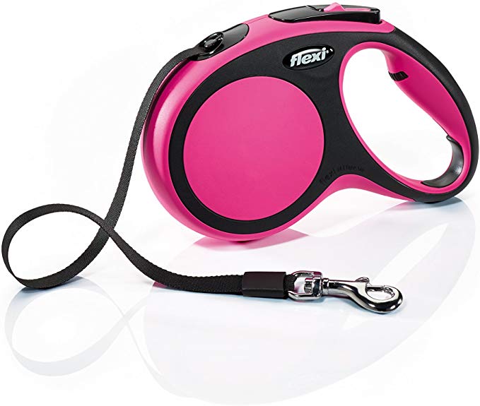 Flexi Comfort Retractable Dog Leash in Pink, 16'