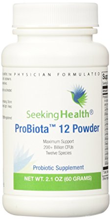 ProBiota 12 Probiotic Powder | Potent Dairy-Free Probiotic Powder | 200 Billion CFU's | No Cold Pack Needed | 60 Grams | Great Taste