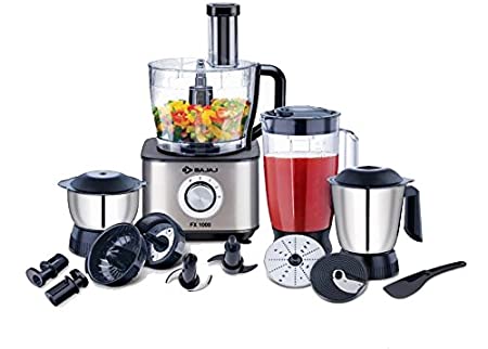 Bajaj FX-1000 1000-Watt Food Processor (Black/Silver)