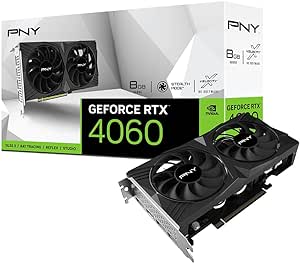 PNY GEFORCE RTX™ 4060 8GB Verto Dual Fan Edition Graphics Card DLSS 3