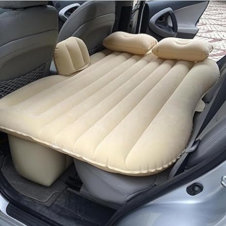 Premium-Car-Inflatable-Bed-with-Pump-2-Air-Pillow-Quick-Inflatable-Back-Seat-Bed-Car-Inflatable-Mattress-Car-Bed-Mattress-Car-Bed-For-Kids-Travel-Trip's-Beach-Bad-Fresh-Mint- (CREAM)