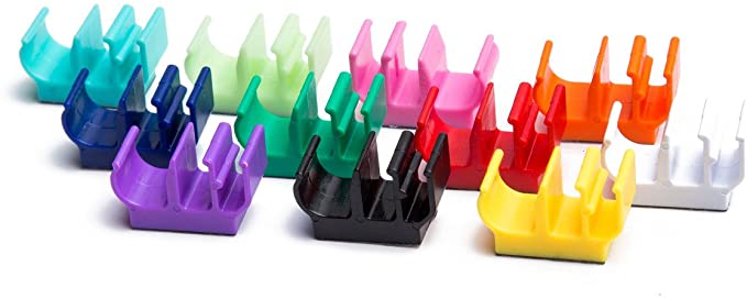 (10 pk) Multi-Colored Magnetic Pencil Pen and Slim Dry Erase Holder Clip - Best for Fridge, Locker, Board, Cubicle, whiteboard, Refrigerator, memo pad- Great for Kids, Girls, Boys, Teacher, Student
