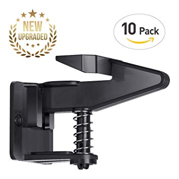 Cabinet Locks Child Safety Cabinet Latches |Baby Proofing Cabinet Locks [10 Locks & Buckles, 20 Screws, 4 Corner Protectors] | No Tools or Drilling Needed, Invisible Design – Black