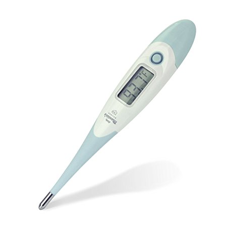 Little Martin's Digital Thermometer - Flexible Tip for Baby-Safe Insertion - Fast, Accurate Temperature Readings - Suitable for All Ages (blue)