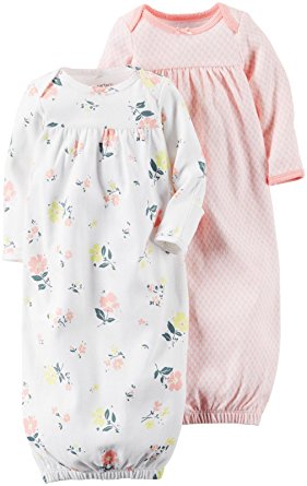 Carter's Baby Girls' 2 Pack Sleeper Gowns (Baby)