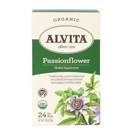 Alvita Tea Organic Herbal Passionflower Tea 24 Count