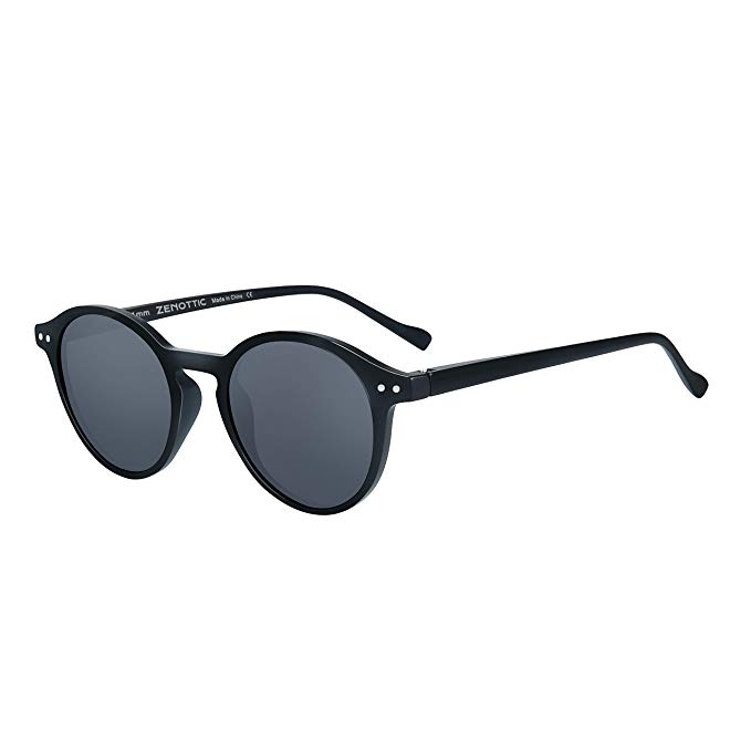 ZENOTTIC Round Sunglasses Polarized Vintage Retro Tinted Lens Sunglasses UV400 Protection for Men Women