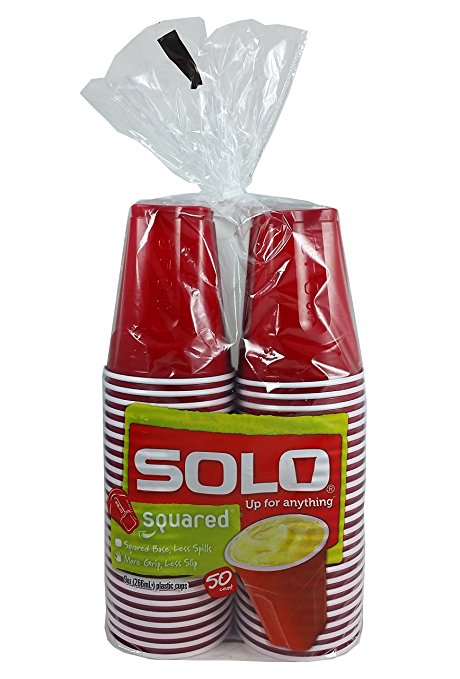 Solo Party Cups, Red - 9 oz - 50 ct