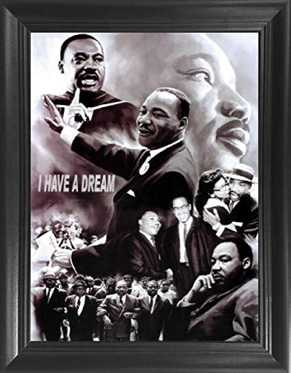 Martin Luther King Jr. I Have a Dream Framed 3D Lenticular Picture - 14.5x18.5" - Unbelievable Life Like Framed 3D Art Pictures, Lenticular Posters, Cool Art Deco, Unique Wall Art Décor
