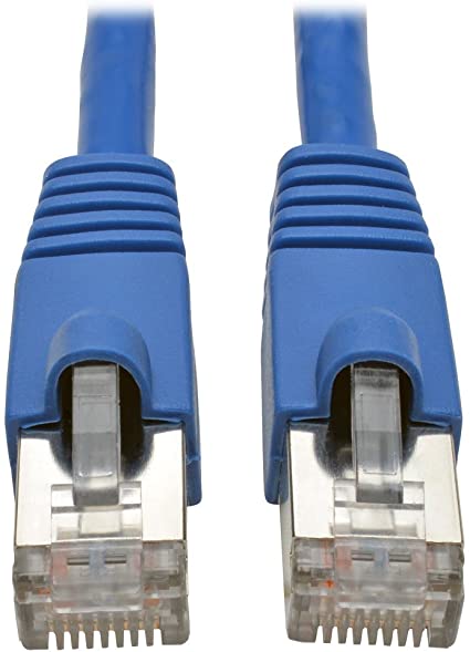 Tripp Lite Cat6a Snagless Shielded STP Patch Cable 10G-Certified, PoE, Blue M/M 25ft 25'  (N262-025-BL)