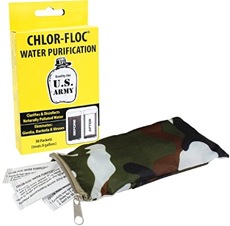 Chlor-Floc US Military Water Purification Powder Packets