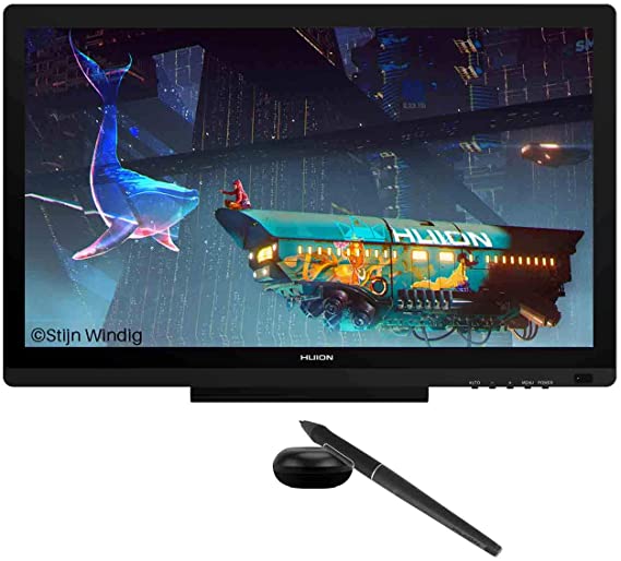 HUION Pen Display Kamvas 20 Drawing Monitor with Battery-Free 8192 Pen Pressure 19.5 inch with Stand