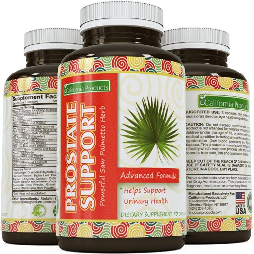 Prostate Supplement To Support Your Health With Copper & Zinc & Saw Palmetto % Vitamin B6 - Increase Libido - Reduce Frequent Urination - Contains Pygeum + L-Glycine + Pumpkin Seed Extract