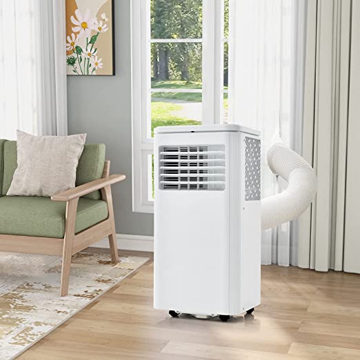 9000BTU Portable Air Conditioner Dehumidifier (Wcool, Fan, Dry And Sleep Mode, App Control, 24 Hour Timer) For 100 m³, Energy Efficiency Class A