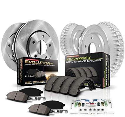 Power Stop Front & Rear KOE15260DK Autospecialty Daily Driver Pad, Rotor, Drum and Shoe Kits