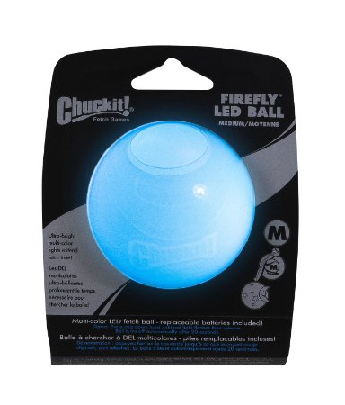 Petmate Chuckit! Firefly LED Ball, Medium