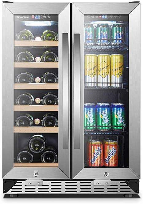 Under Counter Wine and Beverage Cooler 18 Bottles and 55 Cans