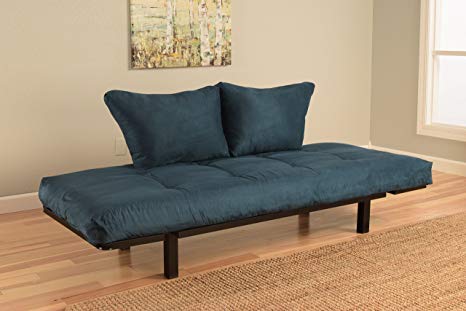 Kodiak Best Futon Lounger - Mattress ONLY - Sit Lounge Sleep - Small Furniture for College Dorm, Bedroom Studio Apartment Guest Room Covered Patio Porch (POSH Blue)