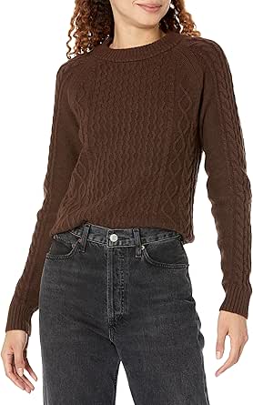 Amazon Essentials Women's Stitch Cable Sweater