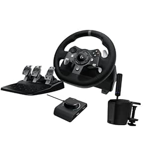 Logitech G920 Driving Force Racing Wheel   RS Shifter & Handbrake   Racing Adapter Bundle - Xbox X|S/Xbox One/PC