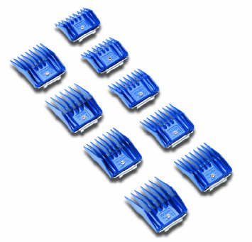 Andis High Quality Chrome Plated Plastic Universal Snap-On Pet Clipper Comb Set