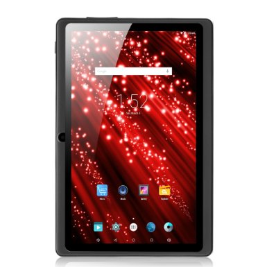 iRULU eXpro X1 7 Inch Google Android 4.4 Tablet, GMS Certified by Google, 1024*600 Resolution, Quad Core, 8GB Nand Flash --Black
