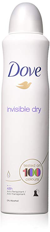 (2 PACK) DOVE Dry Spray Antiperspirant 48 hours, (Invisible Dry) 5oz