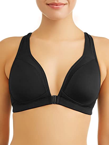 Athletic Works Womens Front Close Plunge Sportsbra