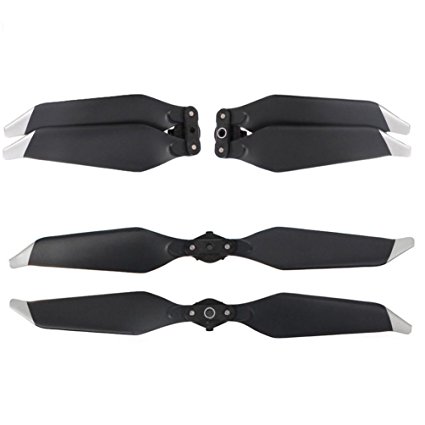 Sipring Propellers for DJI Mavic Pro Platinum Low-Noise Props Quick-Release Foldable Blades-8331,2 Pairs (Silver)