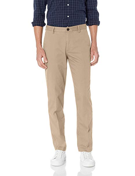 Amazon Essentials Men's Straight-fit Wrinkle-Resistant Flat-Front Chino Pant