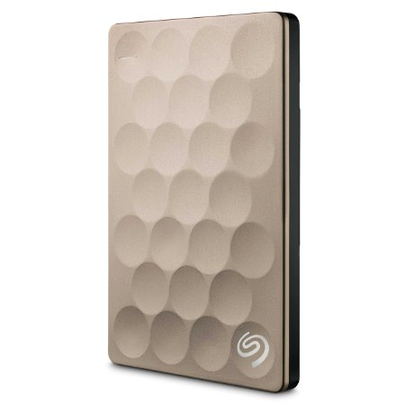 Seagate Backup Plus Ultra Slim 2TB Portable External Hard Drive Gold STEH2000101