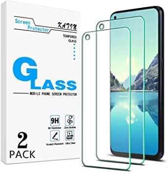 [2-Pack] KATIN Tempered Glass For Oneplus Nord N10 5G Screen Protector Anti Scratch, Bubble Free, 9H Hardness, Easy to Install, Case Friendly