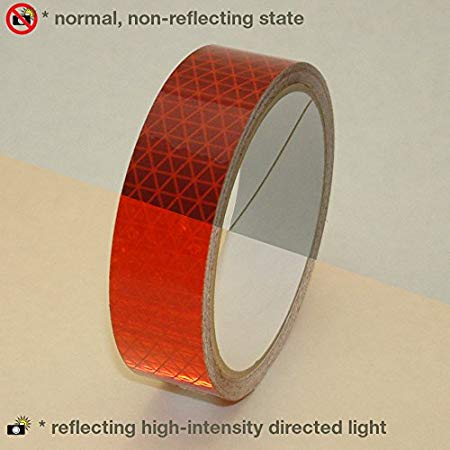 Reflexite V92-DB-COLORS Microprismatic Retroreflective Conspicuity Tape: 1 in. x 15 ft. (Red)