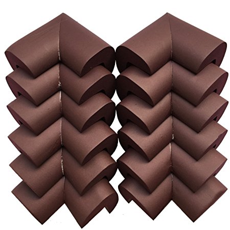 AWESOME 12 PCS Cushiony Table Furniture Childproofing Corner Guards Protectors Baby Safety Extra Dense Non Toxic Edge & Corner Guard Bumpers Coffee