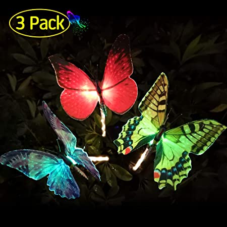 GoLine Solar Decorative Lights Outdoor, Garden Gifts for Housewarming Mother's Day Women Mom, Solar Butterfly Decoration Lights Outdoor for Yard Garden Patio Decor.