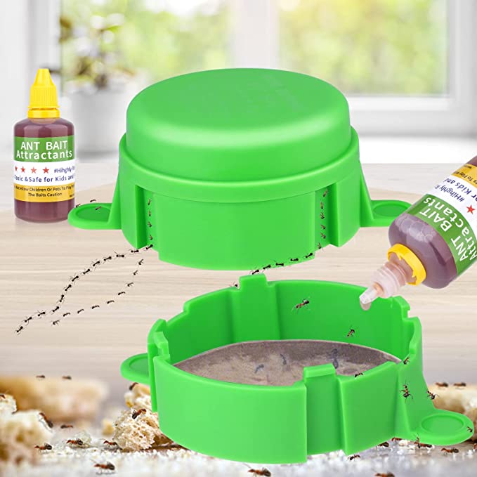 Ant Traps Bait Indoor,Liquid Ant Bait,Sugar Ant Traps Indoor,Ready-to-use Ant Killer Indoor,Reusable Outdoor Ant Traps to Kill Colony,Ant Bait Indoor,Ants Killer for Bathroom,Kitchen,Home