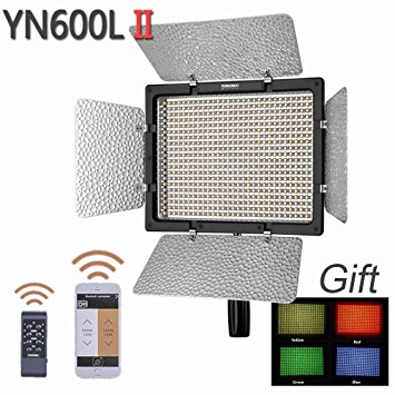 YONGNUO YN600L II,YN600 600 LED Light Panel with 2.4G wireless Remote Control, 5500K LED Video Light