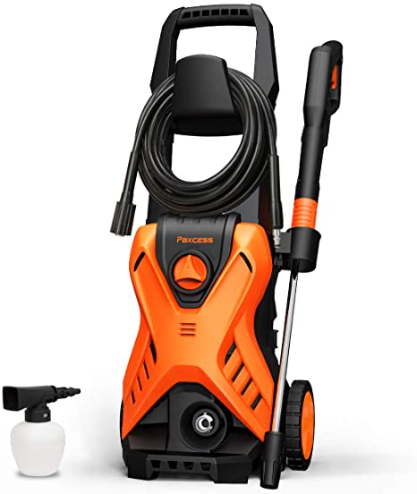PAXCESS Electric Power Pressure Washer 2500 PSI 1.6 GPM High Power Wash with Adjustable Spray Nozzle, Foam Cannon, IPX5, Car Washer, Pressure Cleaner for Home Use