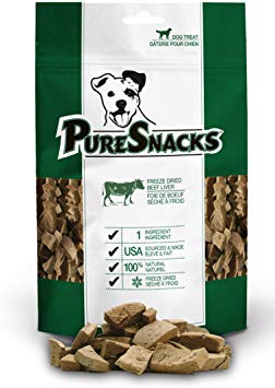 Puresnacks Beef Liver Freeze-Dried Treats For Dogs, 2.79Oz | 79G - Mid Size