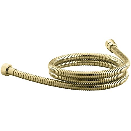 KES I3200-4 Replacement Stainless Steel Handheld Shower Hose 79-Inch Extra Long, Titanium Gold