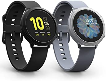 Ringke Air Sport Case (2 Pack) Designed for Galaxy Watch Active 2 44mm - Black & Matte Clear