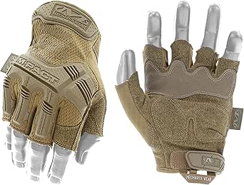 Mechanix Wear - M-Pact Fingerless Coyote Gloves (Large, Brown)