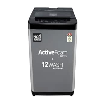 Panasonic 7 Kg 5 Star Fully-Automatic Top Load Washing Machine (2024 Model, NA-F70LF3CRB, Charcoal Inox Grey, 12 Wash Program, Active Foam Wash Technology, Antibacterial Water Inlet)