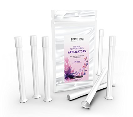 Seroflora Boric Acid Vaginal Suppository Applicators (7-Pack) Individually Wrapped, Fits Most Brand Suppositories and Boric Acid Suppositories