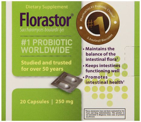 Florastor Capsules, 20 Capsules / 250 mg