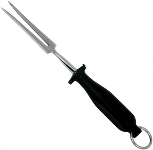 Genware Carving Fork 6 Inch | Two Prong Fork, Meat Fork, Stainless Steel Carving Fork for Roasted Meat Joints