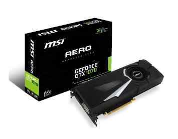 MSI GAMING GeForce GTX 1070 8GB GDDR5 DirectX 12 VR Ready (GeForce GTX 1070 AERO OC)