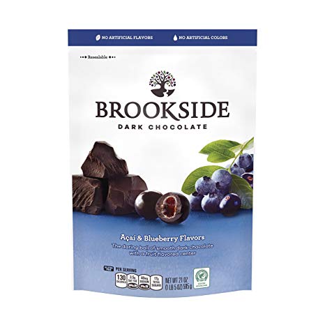 BROOKSIDE Dark Chocolate Candy , Acai & Blueberry, 21 Ounce Bag